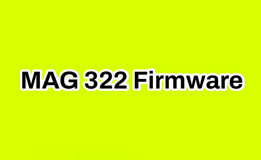 MAG 322 Firmware